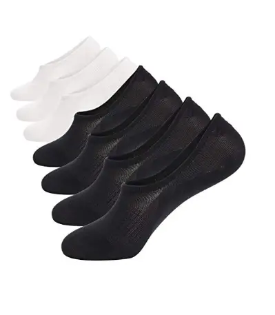 No Show Socks Men's 7 Pair Cotton Thin Non-Slip Low Cut Men Invisible Sock