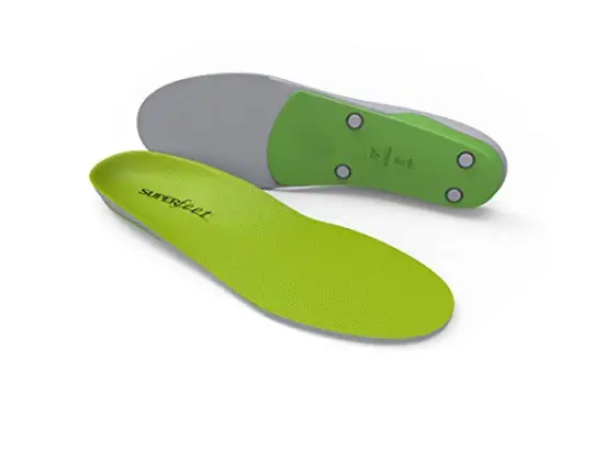 Superfeet GREEN Insoles, Professional- Grade High Arch Orthotic Insert For Maximum Support, Unisex Green.