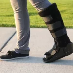 walking on a broken foot with a boot