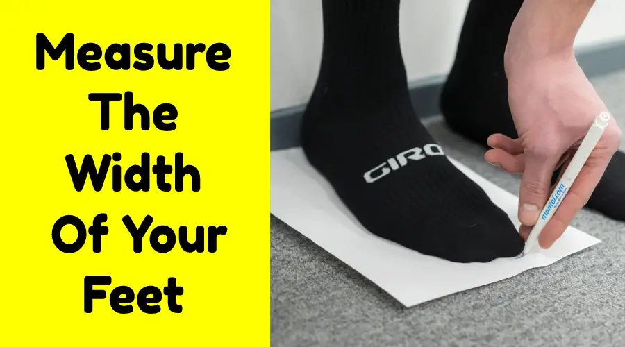 Measure The Width Of Your Feet