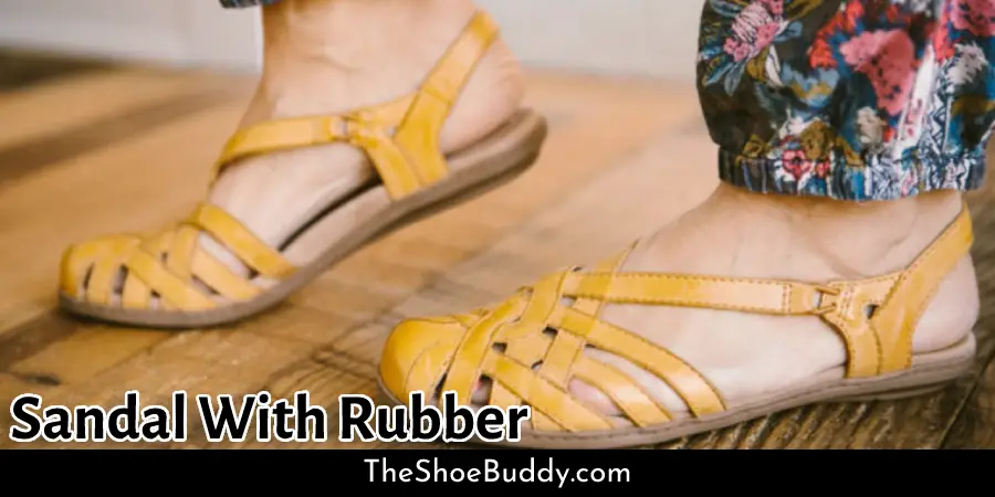 Sandal With Rubber