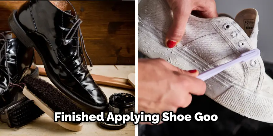 Finished Applying Shoe Goo