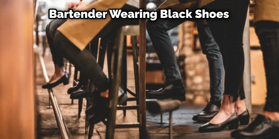 Bartender Wearing Black Shoes