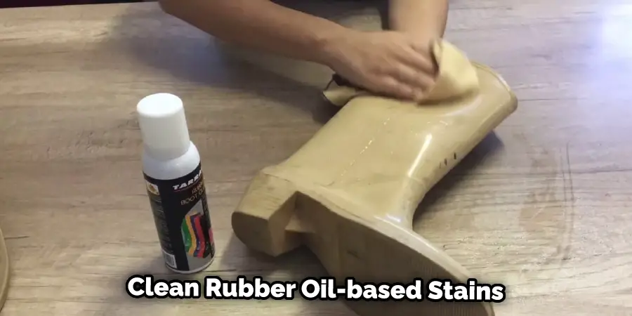 Clean Rubber Oil-based Stains