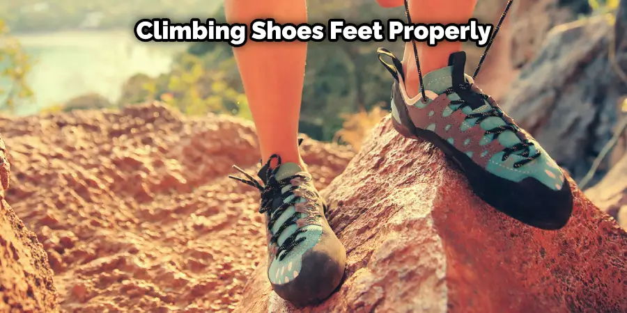 Des chaussures d'escalade adaptées aux pieds