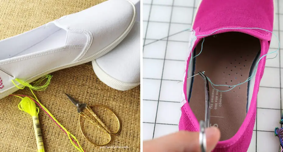 How to Hand Embroider Shoes