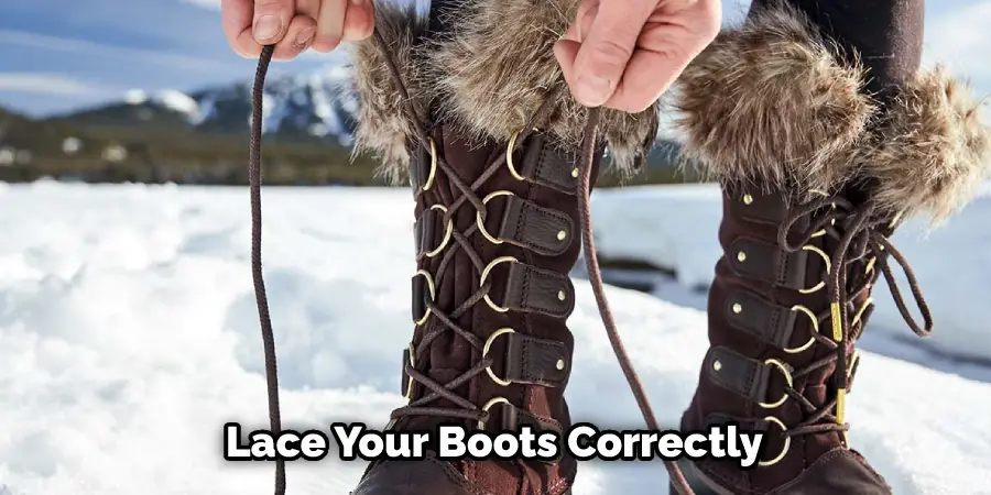 Lace Your Boots Correctly