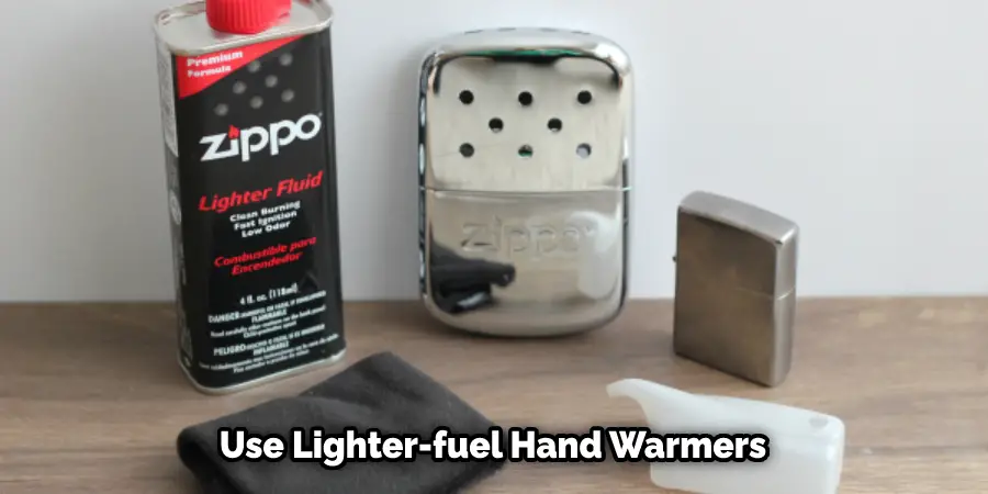 Utiliza calentadores de manos más ligeros