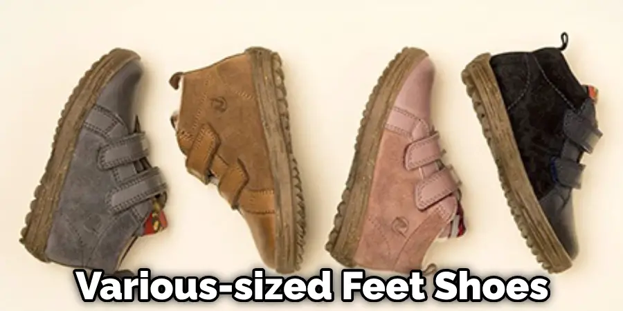 Chaussures pour pieds de tailles différentes