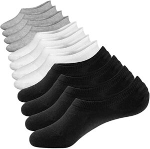 Closemate Mens No Show Socks Low Cut Invisible Socks for Men Women 6 Pairs 