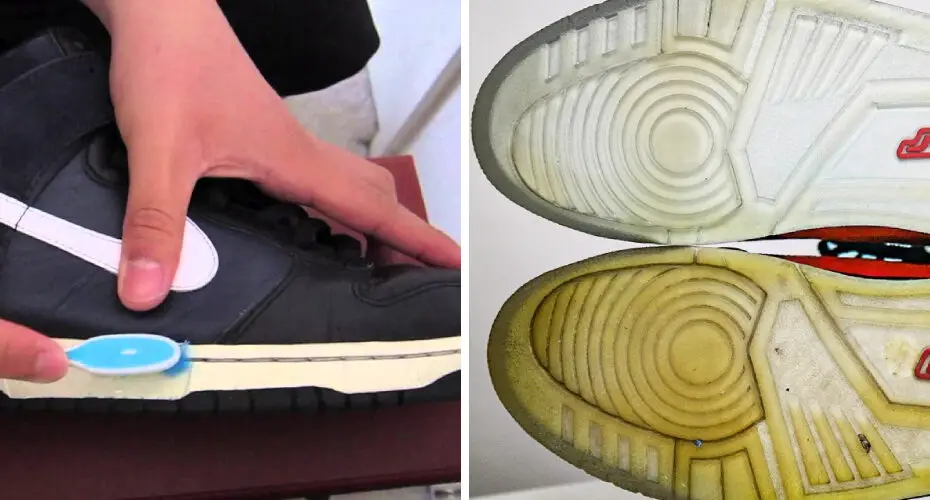 How to Clean Yellow Shoe Soles
