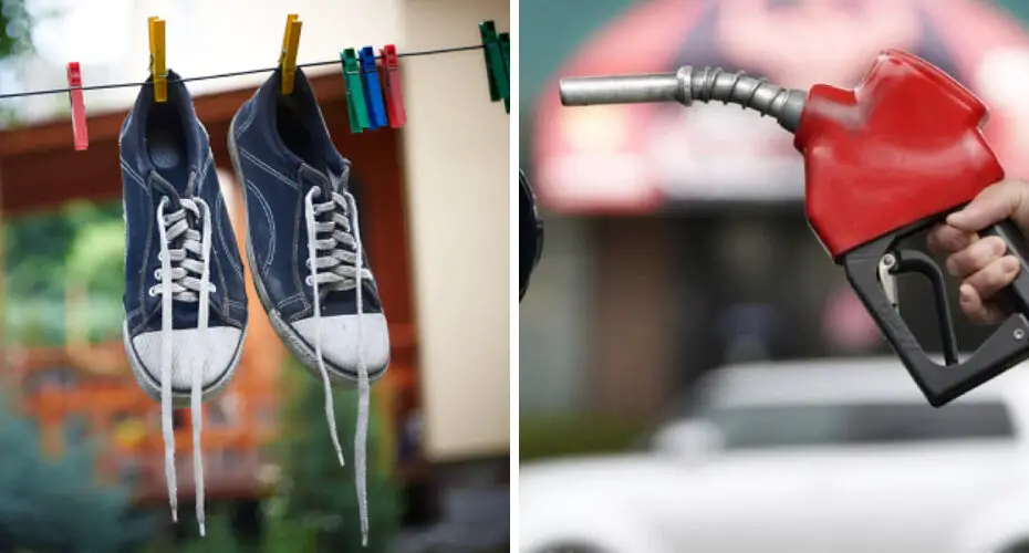 How to Get Gasoline Out of Shoes