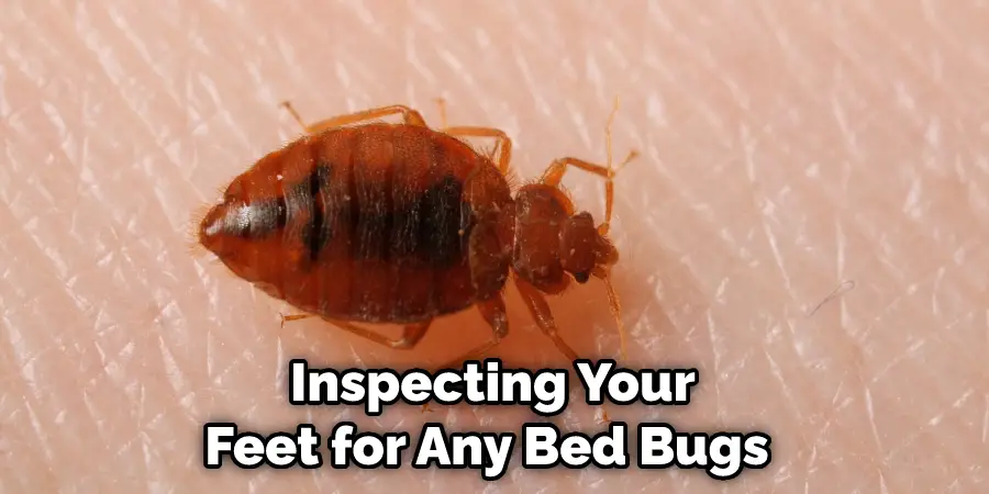  Inspecting Your Feet for Any Bed Bugs