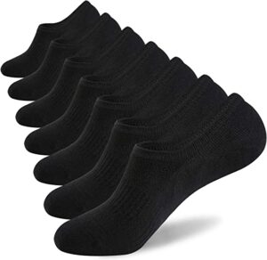 No Show Socks Mens 7 Pair Cotton Thin Non Slip Low Cut Men Invisible Sock