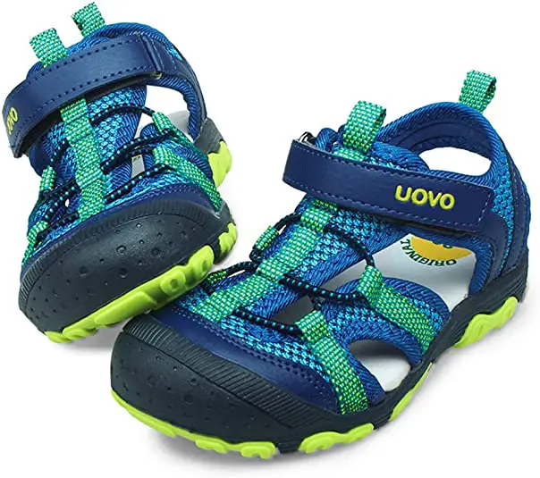 UOVO Boys Sandals Kids Sandals Hiking Athletic Closed-Toe Beach Summer Sandals