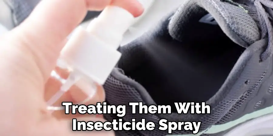 Treating Them With
Insecticide Spray