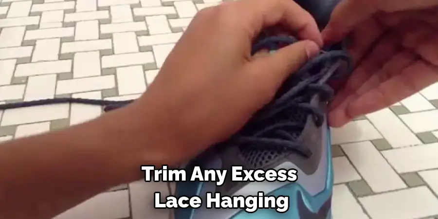 Trim Any Excess Lace Hanging